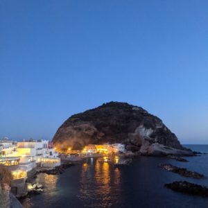 Bay in Ischia at night